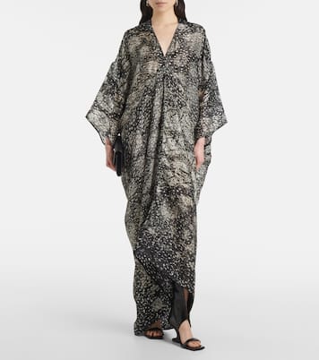 Abito lungo Tommykite in raso | Rick Owens