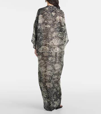 Abito lungo Tommykite in raso | Rick Owens