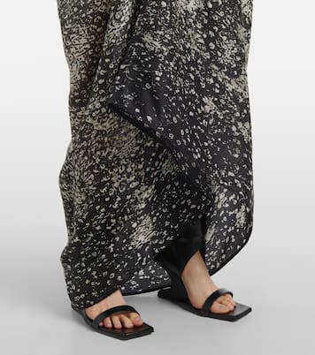 Abito lungo Tommykite in raso | Rick Owens