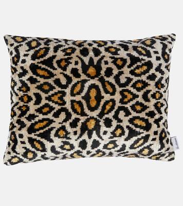 Silk and cotton velvet cushion | Les-Ottomans