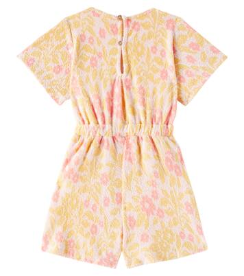 Chiara花卉棉质混纺毛巾布连身衣 | Louise Misha