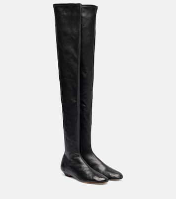 Apollo leather over-the-knee boots | Khaite