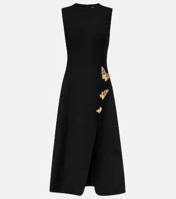 Embellished wool-blend cocktail dress | Oscar de la Renta