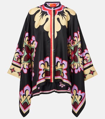 Foulard printed silk blouse | La DoubleJ