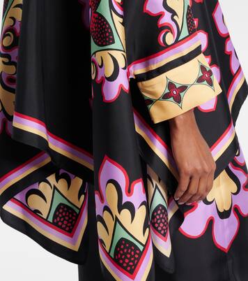 Foulard printed silk blouse | La DoubleJ