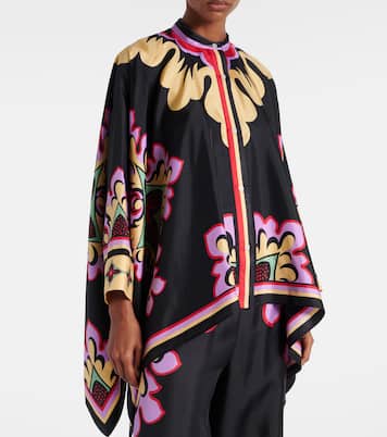 Foulard printed silk blouse | La DoubleJ