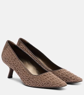 Embellished suede pumps | Brunello Cucinelli