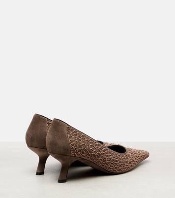Embellished suede pumps | Brunello Cucinelli