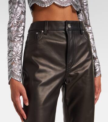 Leather flared pants | Rabanne