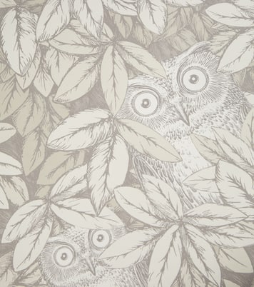x Cole & Son Foglie e Civette wallpaper | Fornasetti