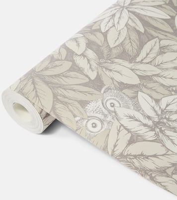 x Cole & Son Foglie e Civette wallpaper | Fornasetti