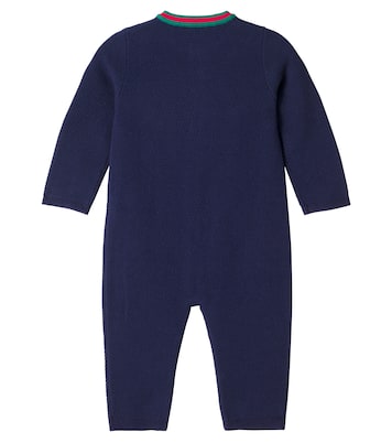 Bébé – Grenouillère Web Stripe en coton mélangé | Gucci Kids