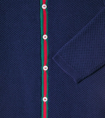 Bébé – Grenouillère Web Stripe en coton mélangé | Gucci Kids