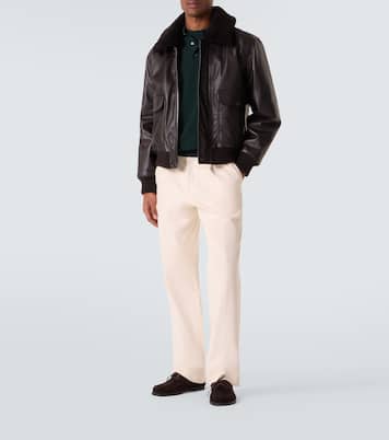 Wool polo sweater | Thom Sweeney