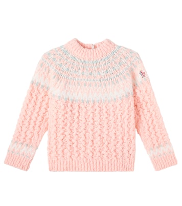 Pull en jacquard de laine mélangée | Moncler Grenoble Enfant