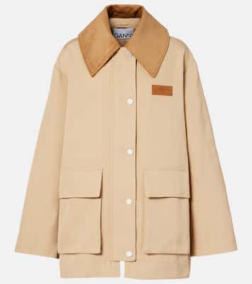 Hemdjacke aus Twill | Ganni