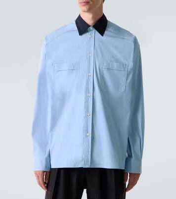 Cotton-blend poplin shirt | Plan C