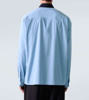 Cotton-blend poplin shirt | Plan C