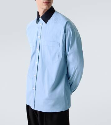 Cotton-blend poplin shirt | Plan C
