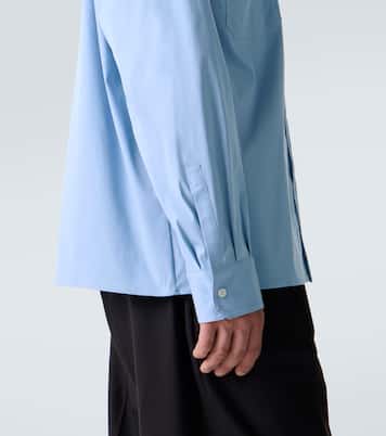 Cotton-blend poplin shirt | Plan C