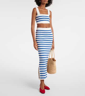Ari striped crop top  | Posse