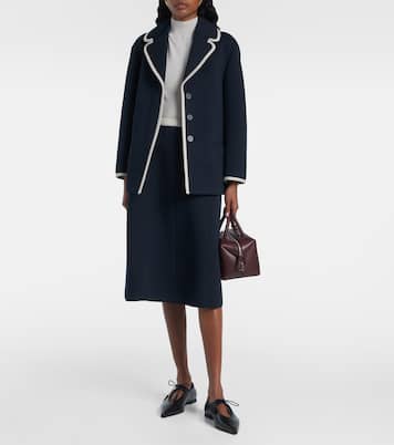 Abaco pleated jersey midi skirt | 'S Max Mara