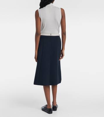 Abaco pleated jersey midi skirt | 'S Max Mara