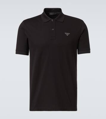 Logo cotton polo shirt | Prada