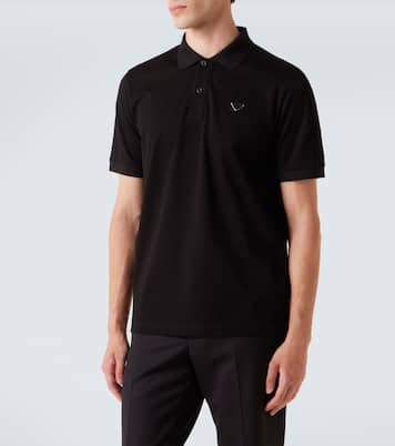 Logo cotton polo shirt | Prada