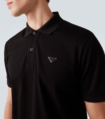 Logo cotton polo shirt | Prada