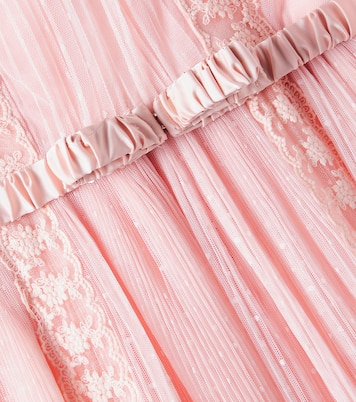 Vestido de tul point d'esprit con encaje | Petite Amalie  