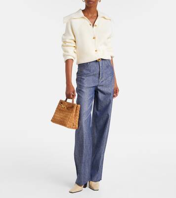 Cabas Andiamo Small en daim | Bottega Veneta