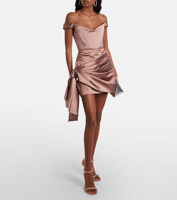 Gigi 95 crystal-embellished satin sandals | Amina Muaddi