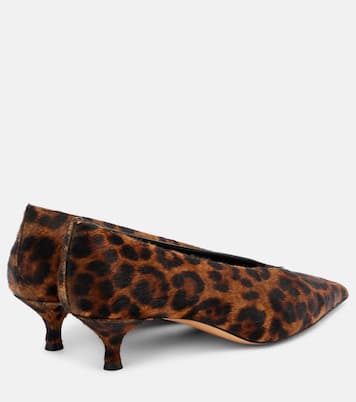 Leopard-print calf hair pumps | Le Monde Béryl