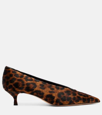 Leopard-print calf hair pumps | Le Monde Béryl