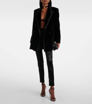Smokingjacke aus Samt | Dolce&Gabbana