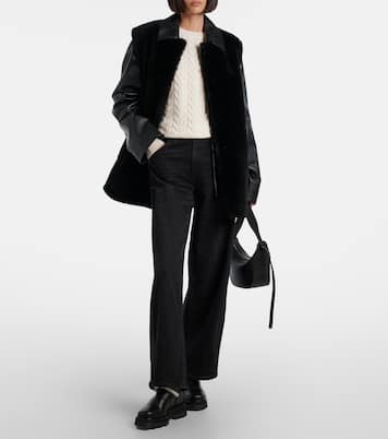 Ankle Boots Meena aus Leder mit Shearling | Jimmy Choo