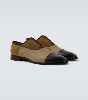 Oxford-Schuhe Greggery aus Samt, Twill und Leder | Christian Louboutin
