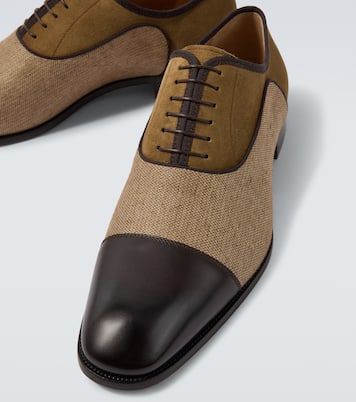 Oxford-Schuhe Greggery aus Samt, Twill und Leder | Christian Louboutin