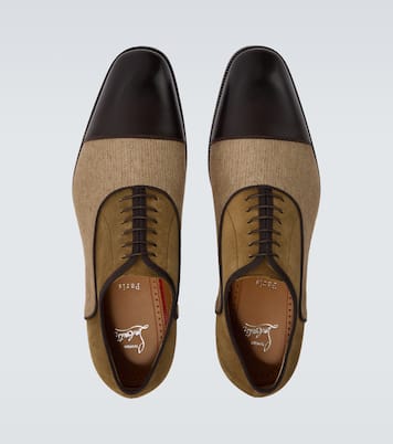 Oxford-Schuhe Greggery aus Samt, Twill und Leder | Christian Louboutin