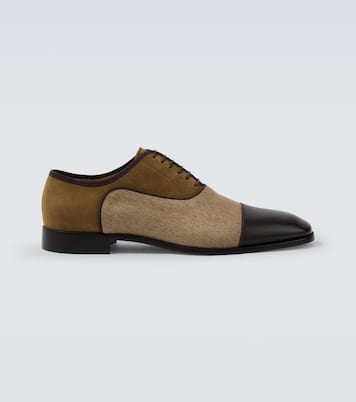Oxford-Schuhe Greggery aus Samt, Twill und Leder | Christian Louboutin