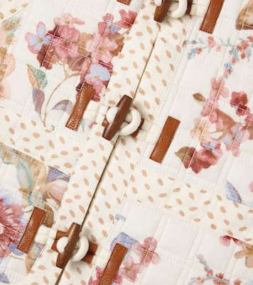 Awaken floral quilted cotton vest | Zimmermann Kids