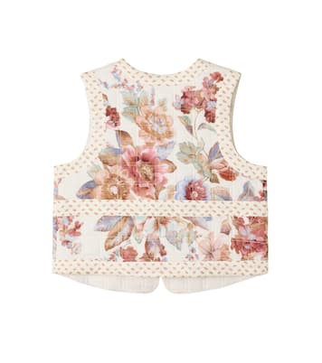 Awaken floral quilted cotton vest | Zimmermann Kids