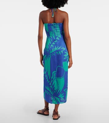 Collina printed strapless midi dress | Poupette St Barth