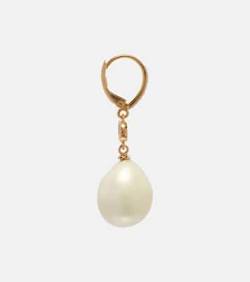 VLogo faux pearl drop earrings | Valentino