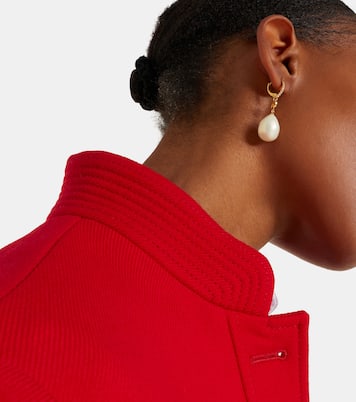 VLogo faux pearl drop earrings | Valentino