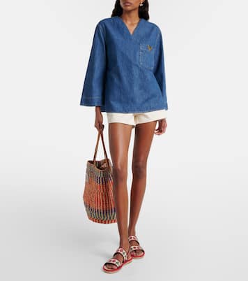 Espadrille-Sandalen mit Leder | Valentino Garavani