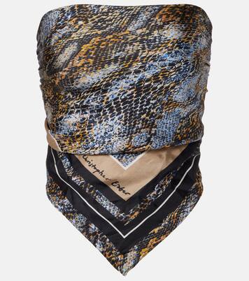 Écharpe imprimée en soie | Christopher Esber