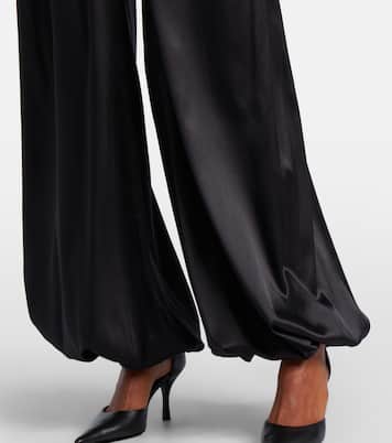 Silk-blend satin wide-leg pants | Nina Ricci