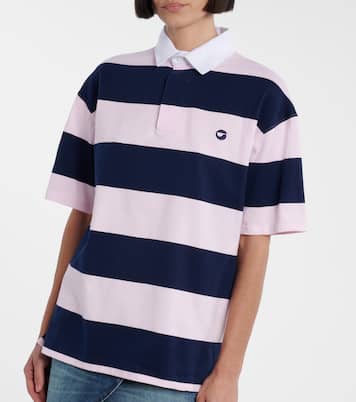 Striped cotton polo shirt | Coperni